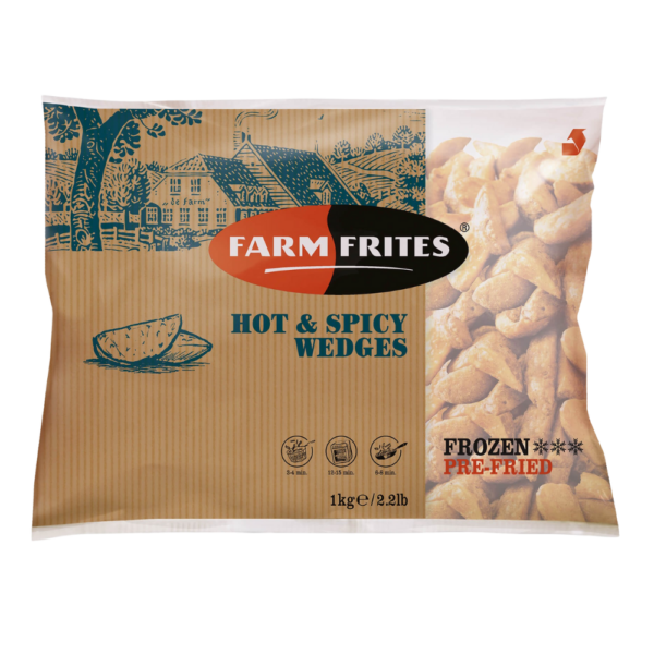 Farm Frites Fűszeres Hèjas Burgonyagerezd 1000g