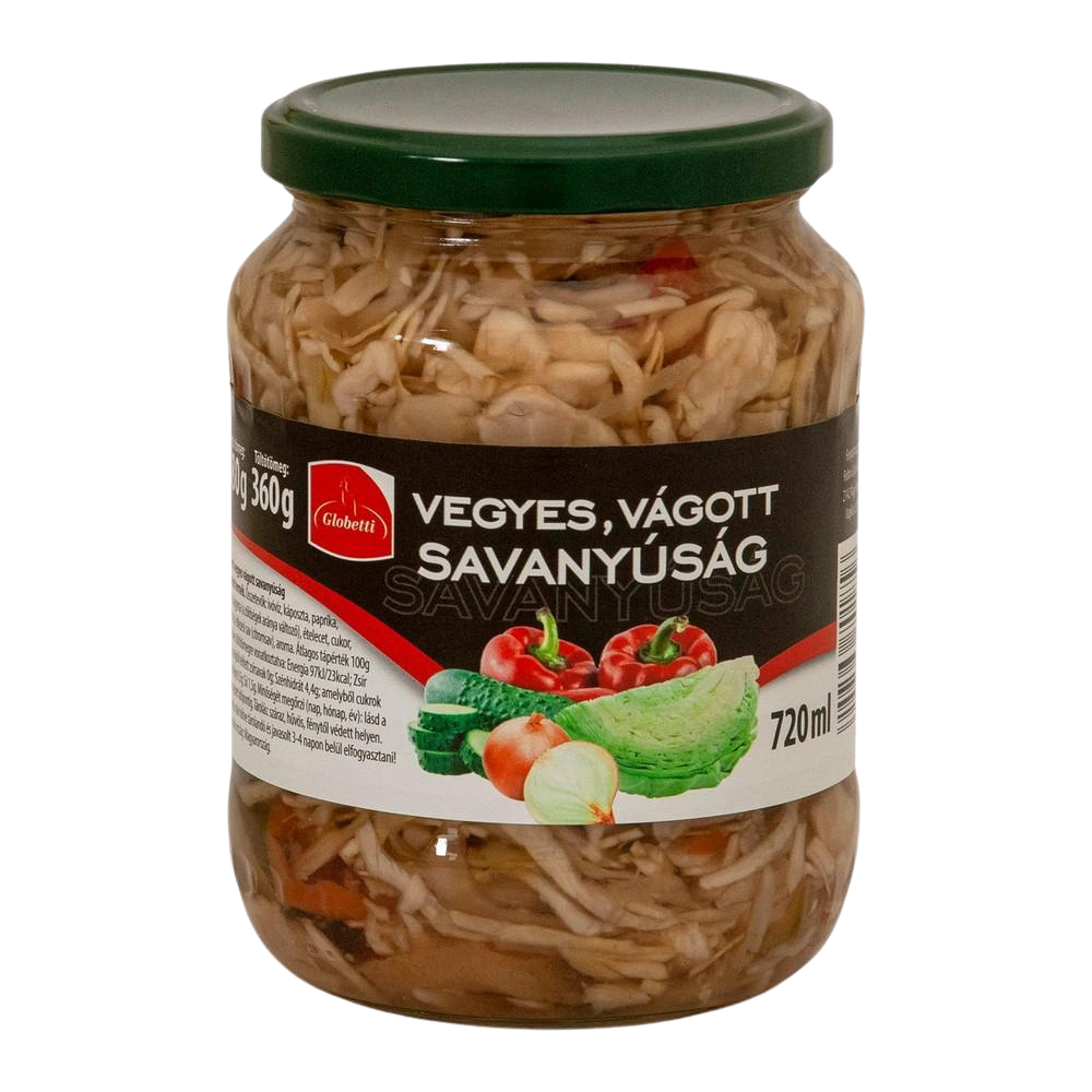 Globetti vegyes vágott savanyúság 680g