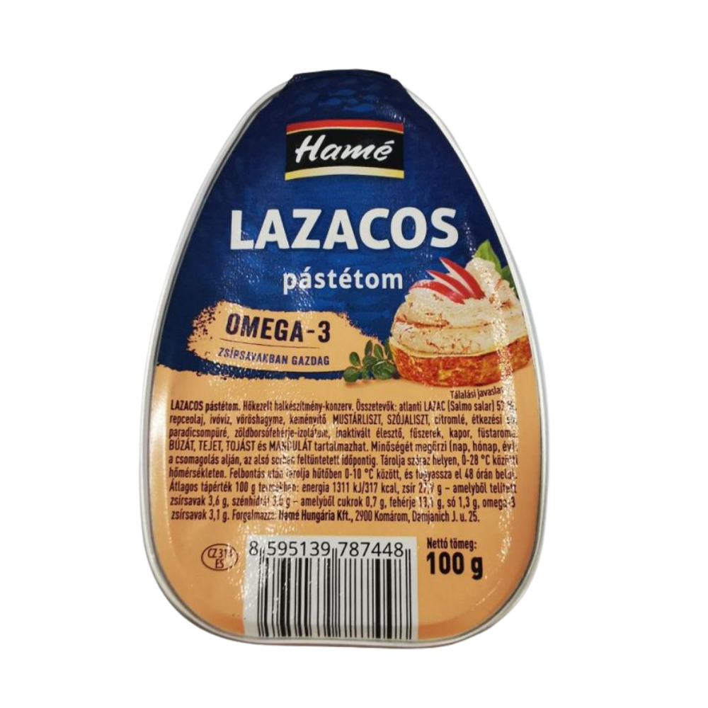 Hamé lazacos pástétom 100g