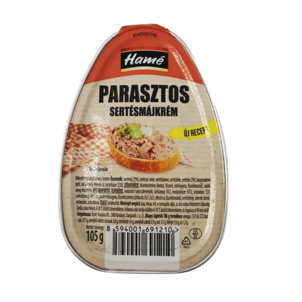 Hamé parasztos sertésmájkrém 105g