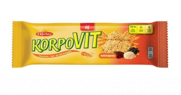 Korpovit keksz sokmagvas 174 gr