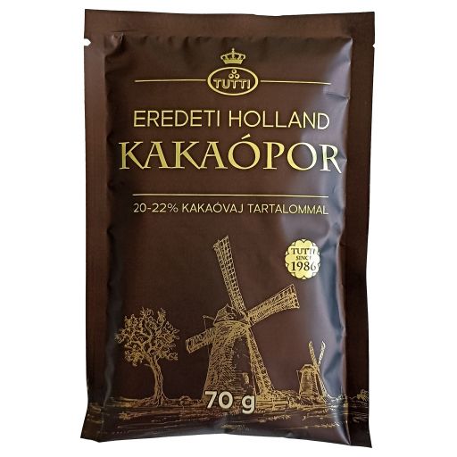 Holland kakaópor 70g – Magas kakaóvaj-tartalmú prémium kakaó sütéshez és italokhoz