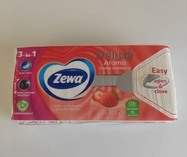 ZEWA Deluxe papírzs 3rèt. Eper 90db