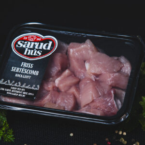 Friss Sertéscomb  kockázott csont nélkül cca 500 gr védőgázas csom