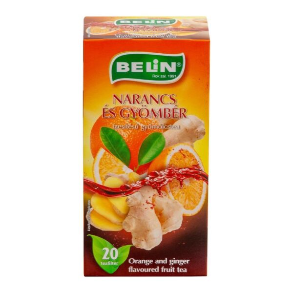 Belin Narancsos Gyömbér tea 20×2 gr