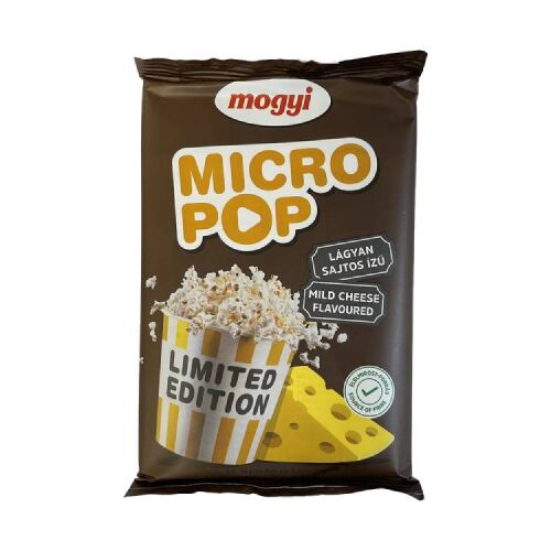 Mogyi Mikro Pop Corn Sajtos 100g – Ínycsiklandó sajtos popcorn.