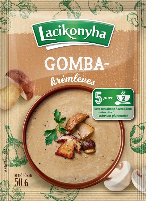 Lacikonyha-gombakremleves