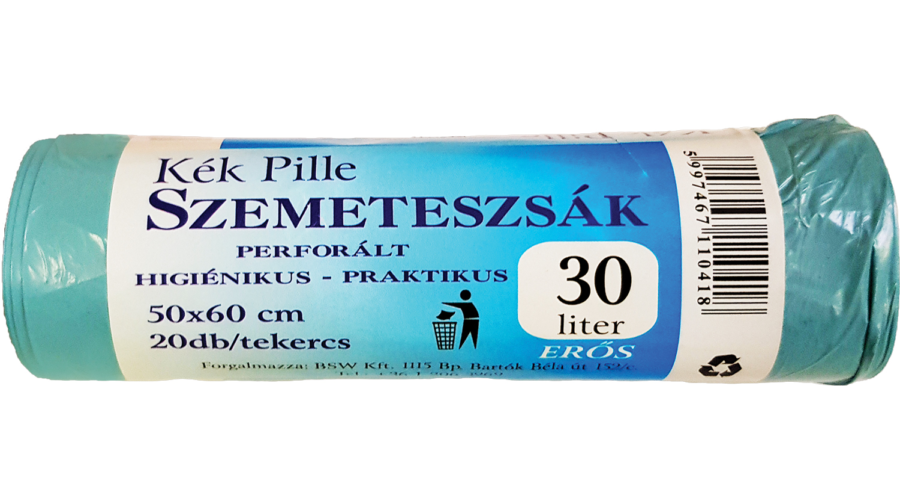 kek-pille-30l-szemeteszsak-50x60-kek